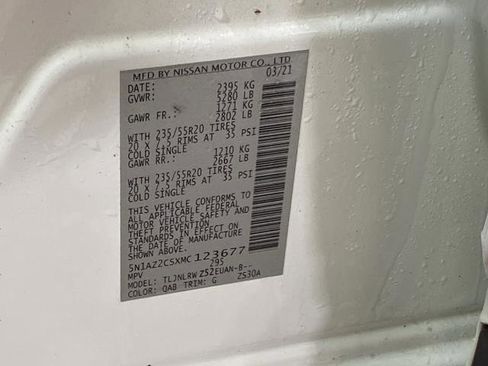 Used 2021 Nissan Murano SL w/ SL Moonroof Package image 35