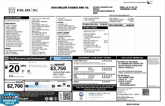 Used 2024 Buick Enclave Essence w/ Trailering Package, 5000 lbs. AWD/4WD image 4