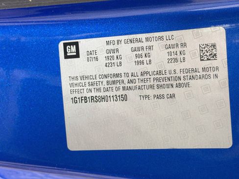 Used 2017 Chevrolet Camaro LT w/ RS Package RWD image 12