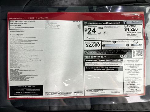 Certified 2026 Jaguar F-PACE R-Dynamic S AWD/4WD image 28