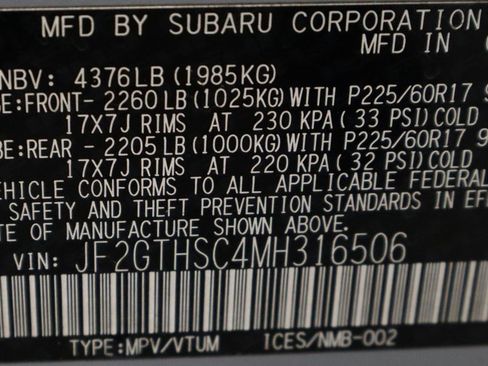 Used 2021 Subaru Crosstrek 2.5i Sport w/ Moonroof Package image 34