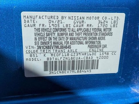 Used 2021 Nissan Versa SV image 20