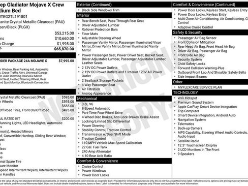New 2026 Jeep Gladiator Mojave AWD/4WD image 38