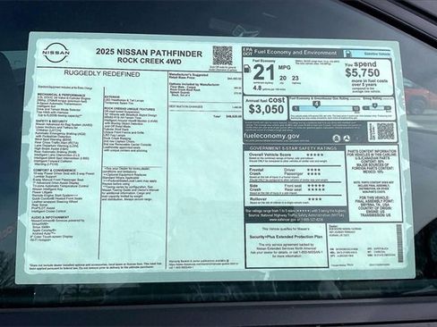 New 2025 Nissan Pathfinder Rock Creek image 13