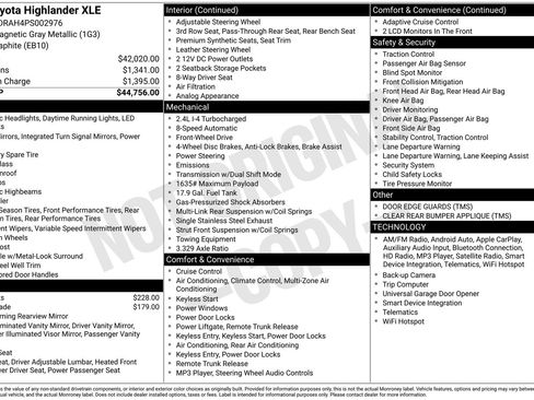 Used 2023 Toyota Highlander XLE image 59