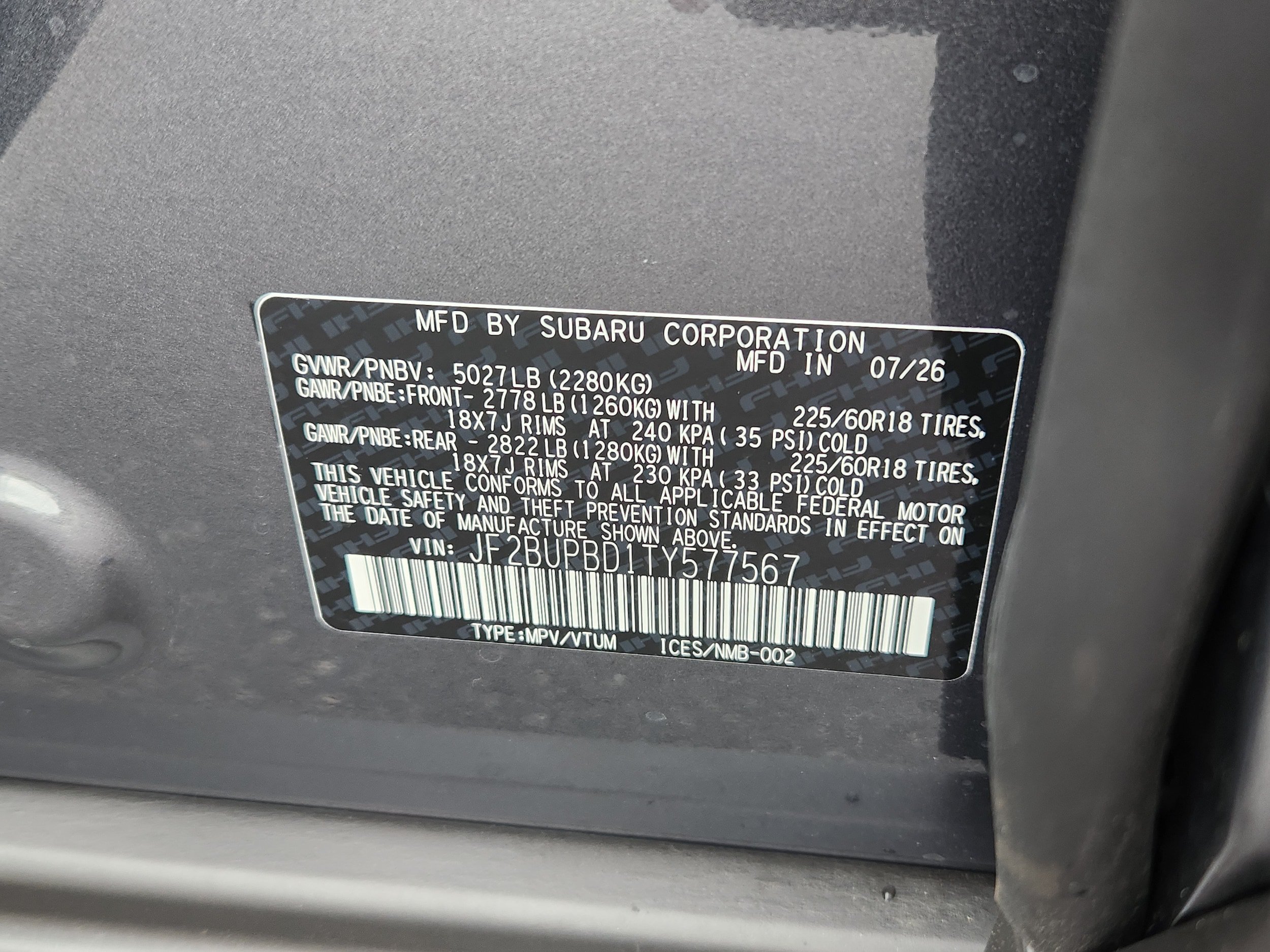 New 2026 Subaru Outback Premium AWD/4WD image 13