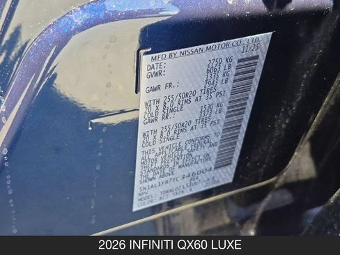 Used 2026 INFINITI QX60 Luxe w/ Cargo Package FWD image 27