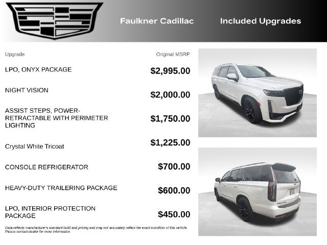Certified 2024 Cadillac Escalade Sport Platinum w/ LPO, ONYX Package AWD/4WD image 11