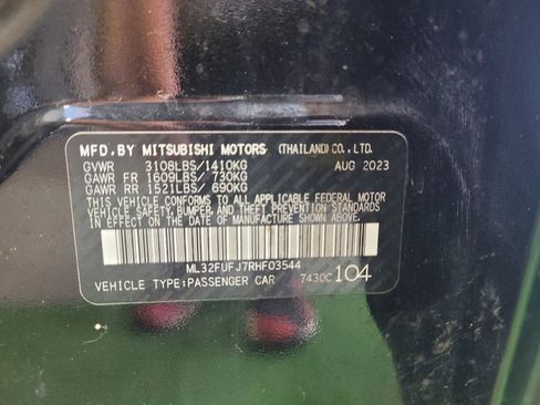 Used 2024 Mitsubishi Mirage G4 LE FWD image 33