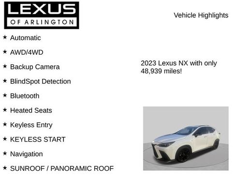 Used 2023 Lexus NX 350 F Sport AWD/4WD image 7