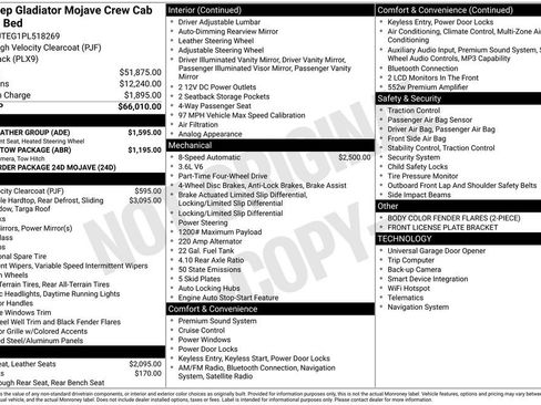 Certified 2023 Jeep Gladiator Mojave w/ Cold Weather Group AWD/4WD image 37