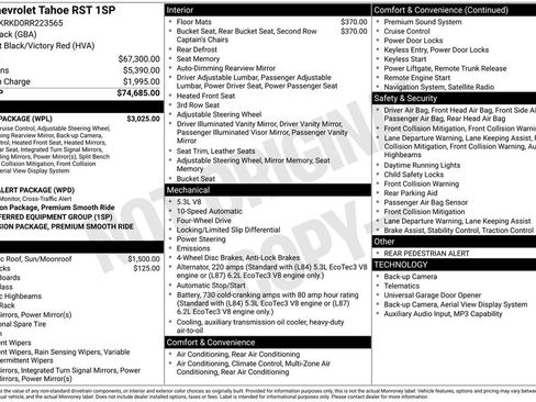 Used 2024 Chevrolet Tahoe RST w/ Luxury Package AWD/4WD image 12