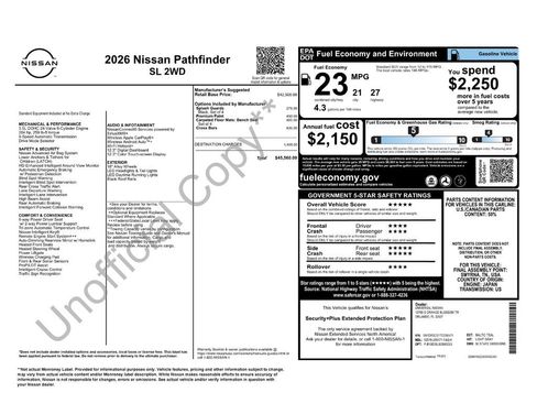 New 2026 Nissan Pathfinder SL image 5