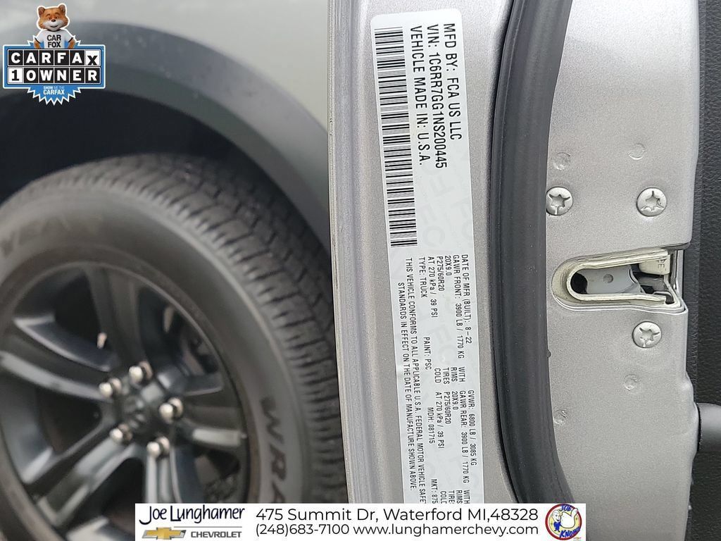 Used 2022 RAM 1500 Warlock w/ Electronics Group AWD/4WD image 32