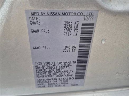 Used 2024 Nissan Altima 2.5 SV FWD image 15