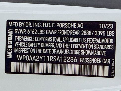 Certified 2024 Porsche Taycan RWD image 33