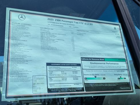 New 2025 Mercedes-Benz Sprinter 2500 image 13