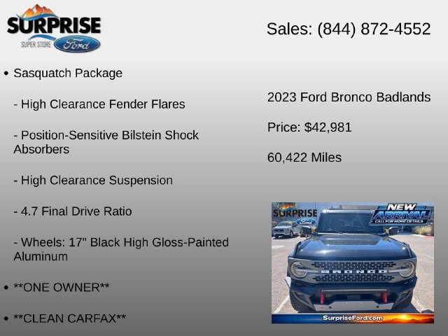 Used 2023 Ford Bronco Badlands AWD/4WD image 15