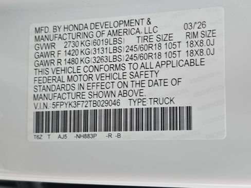 New 2026 Honda Ridgeline TrailSport+ image 35