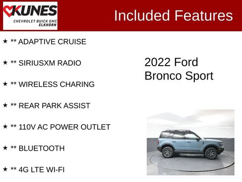 Used 2022 Ford Bronco Sport Badlands w/ Premium Package AWD/4WD image 3