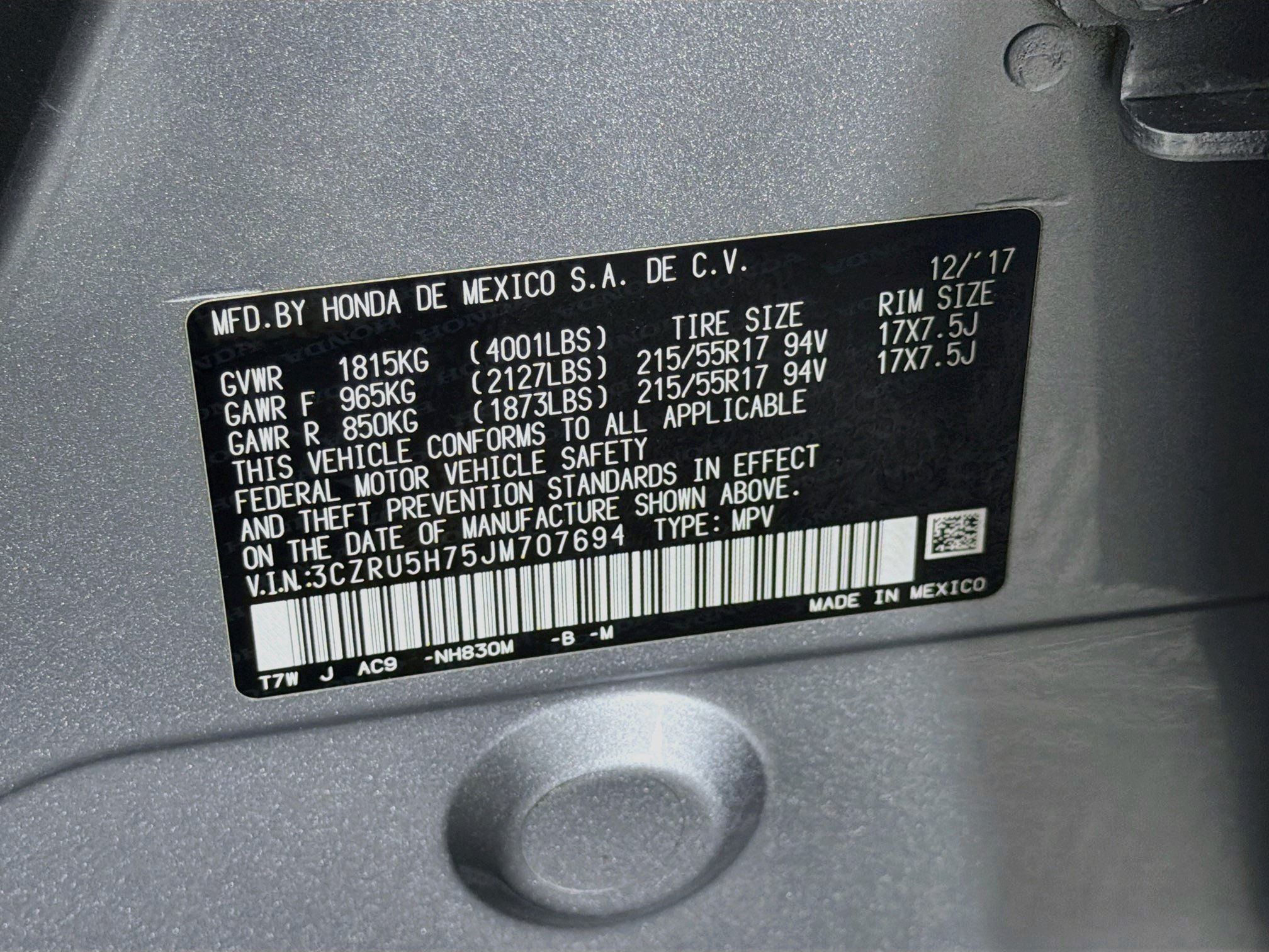 Used 2018 Honda HR-V EX-L image 12