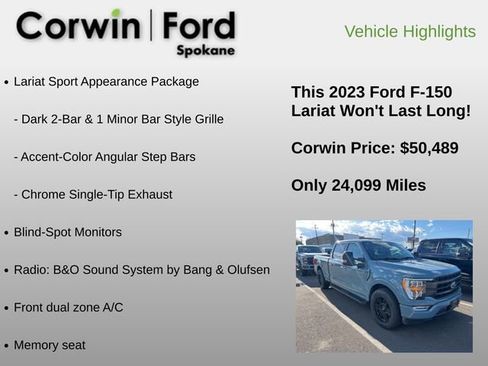 Used 2023 Ford F150 Lariat AWD/4WD image 16