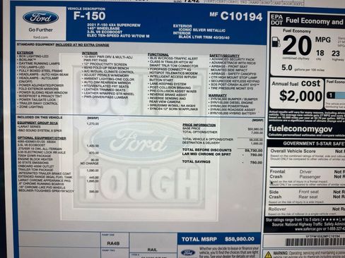 Used 2021 Ford F150 Lariat image 7