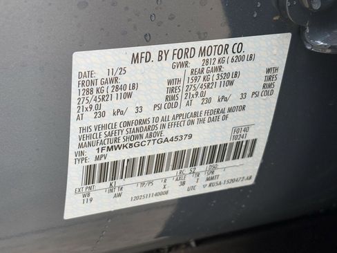New 2026 Ford Explorer ST AWD/4WD image 63