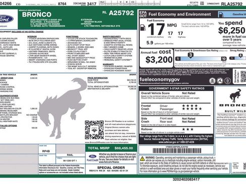 Used 2024 Ford Bronco Wildtrak AWD/4WD image 35
