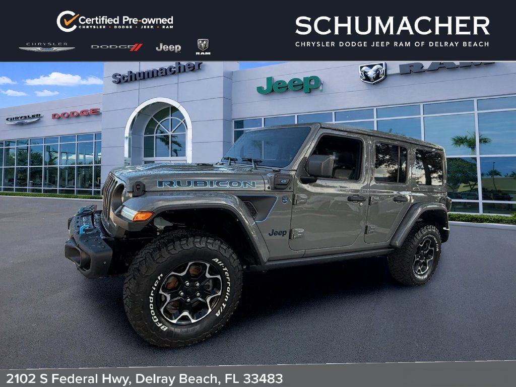 Used 2022 Jeep Wrangler Unlimited Rubicon 4xe w/ Steel Bumper Group AWD/4WD image 3