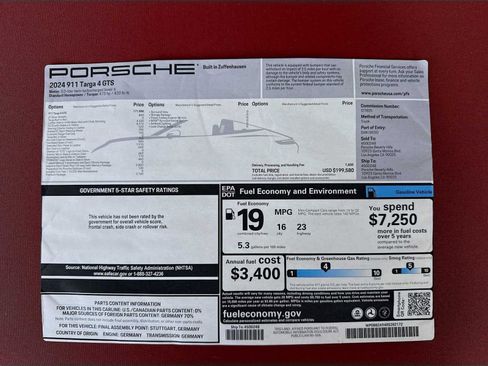 New 2024 Porsche 911 Targa 4 GTS image 27
