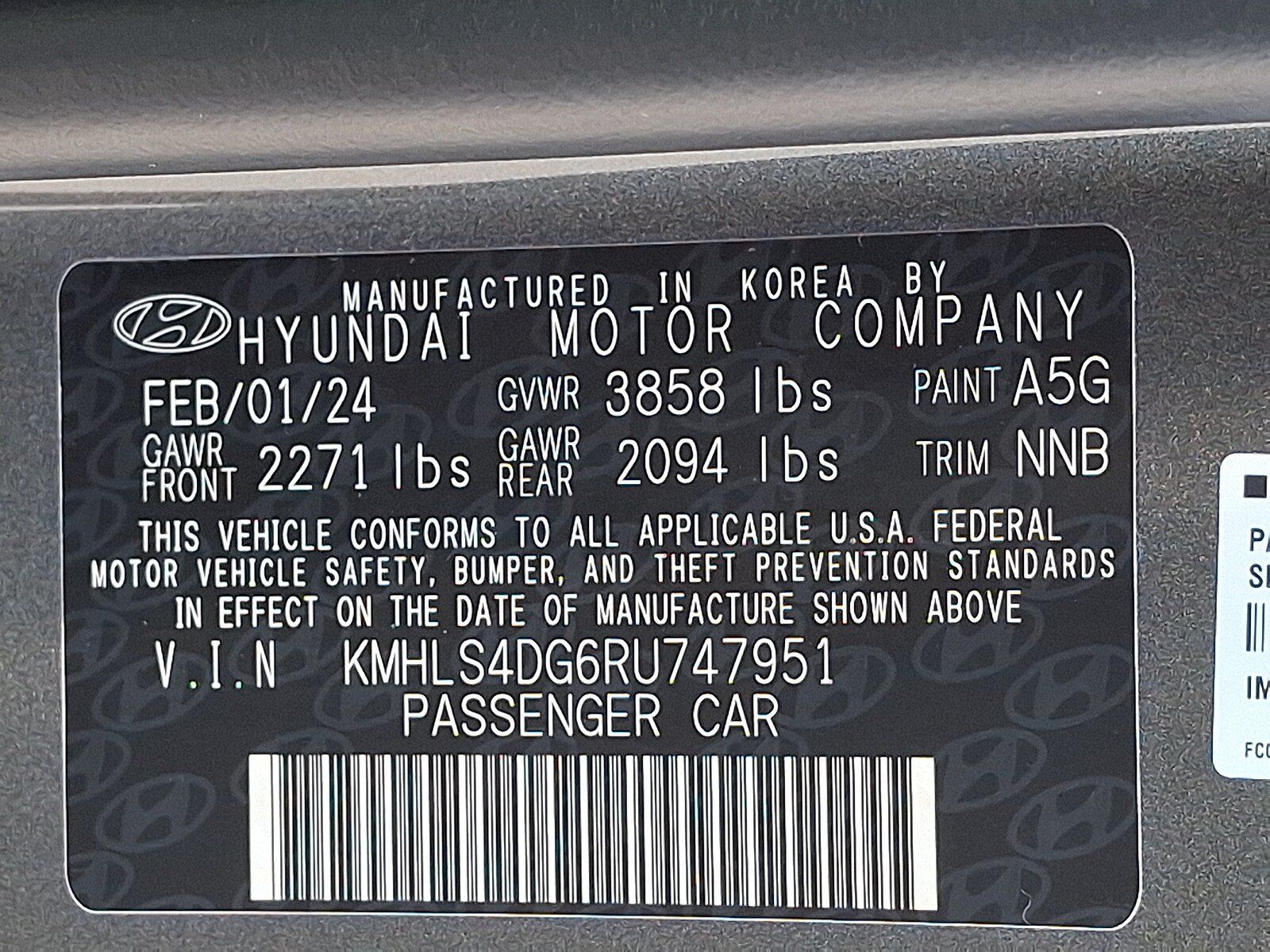 Certified 2024 Hyundai Elantra SEL w/ Convenience Package FWD image 29