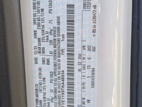 New 2026 Ford Transit 150 XL w/ Load Area Protection Package image 26