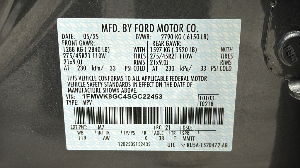 Used 2025 Ford Explorer ST w/ Sun And Sound Package AWD/4WD image 29