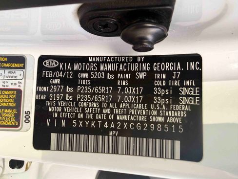 Used 2012 Kia Sorento LX w/ V6 Convenience Pkg image 37