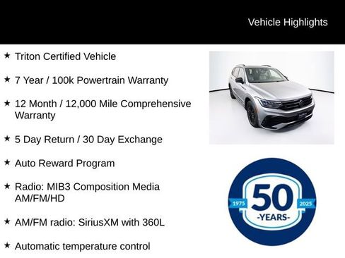 Used 2022 Volkswagen Tiguan SE R-Line AWD/4WD image 7