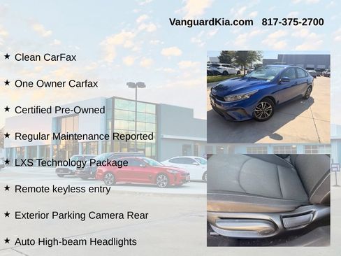 Certified 2022 Kia Forte LXS w/ LXS Technology Package FWD image 6