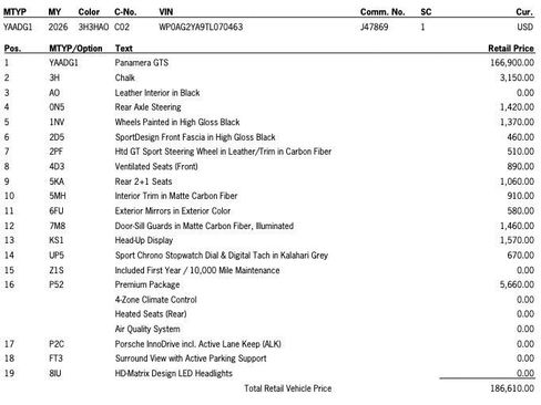 New 2026 Porsche Panamera GTS image 48