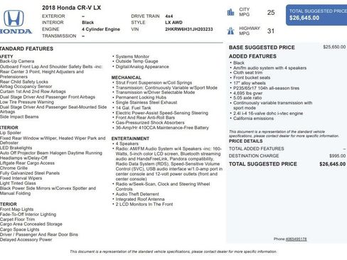 Used 2018 Honda CR-V LX image 27