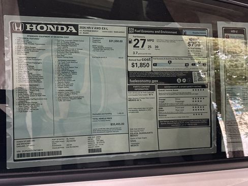New 2026 Honda HR-V EX-L image 22