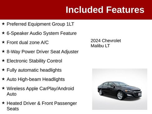 Used 2024 Chevrolet Malibu LT FWD image 3