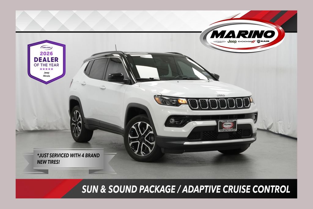 Certified 2024 Jeep Compass Limited w/ Sun and Sound Group AWD/4WD image 1