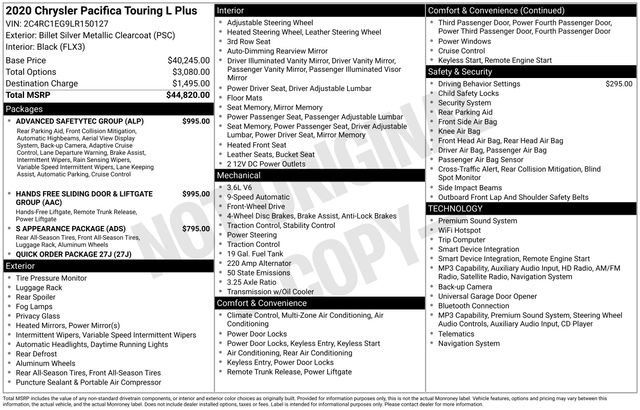 Used 2020 Chrysler Pacifica Touring-L Plus FWD image 33