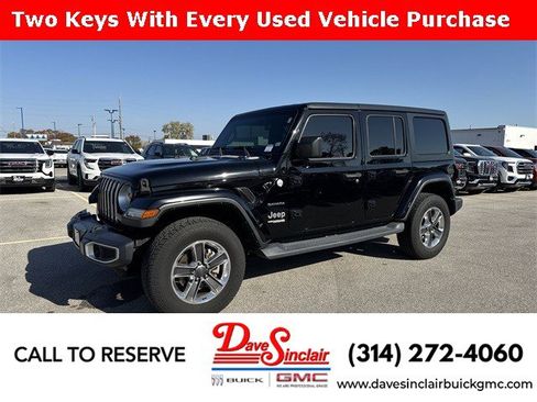 Used 2019 Jeep Wrangler Unlimited Sahara w/ LED Lighting Group image 1
