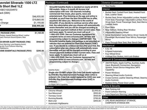 Used 2016 Chevrolet Silverado 1500 LTZ w/ LTZ Plus Package image 17