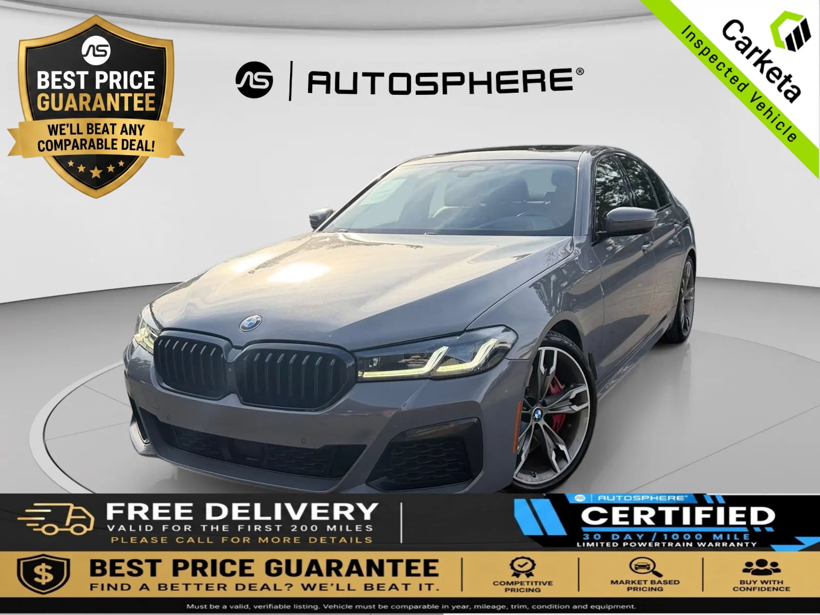 Used 2021 BMW M550i xDrive w/ Executive Package AWD/4WD image 1