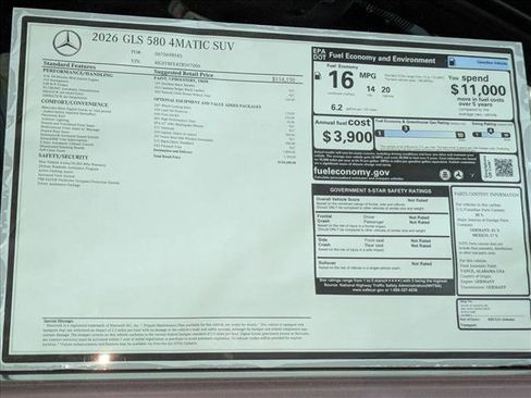 New 2026 Mercedes-Benz GLS 580 4MATIC image 20