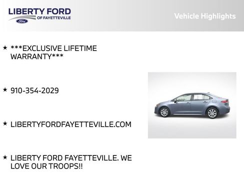 Used 2025 Toyota Corolla LE w/ Convenience Package FWD image 5