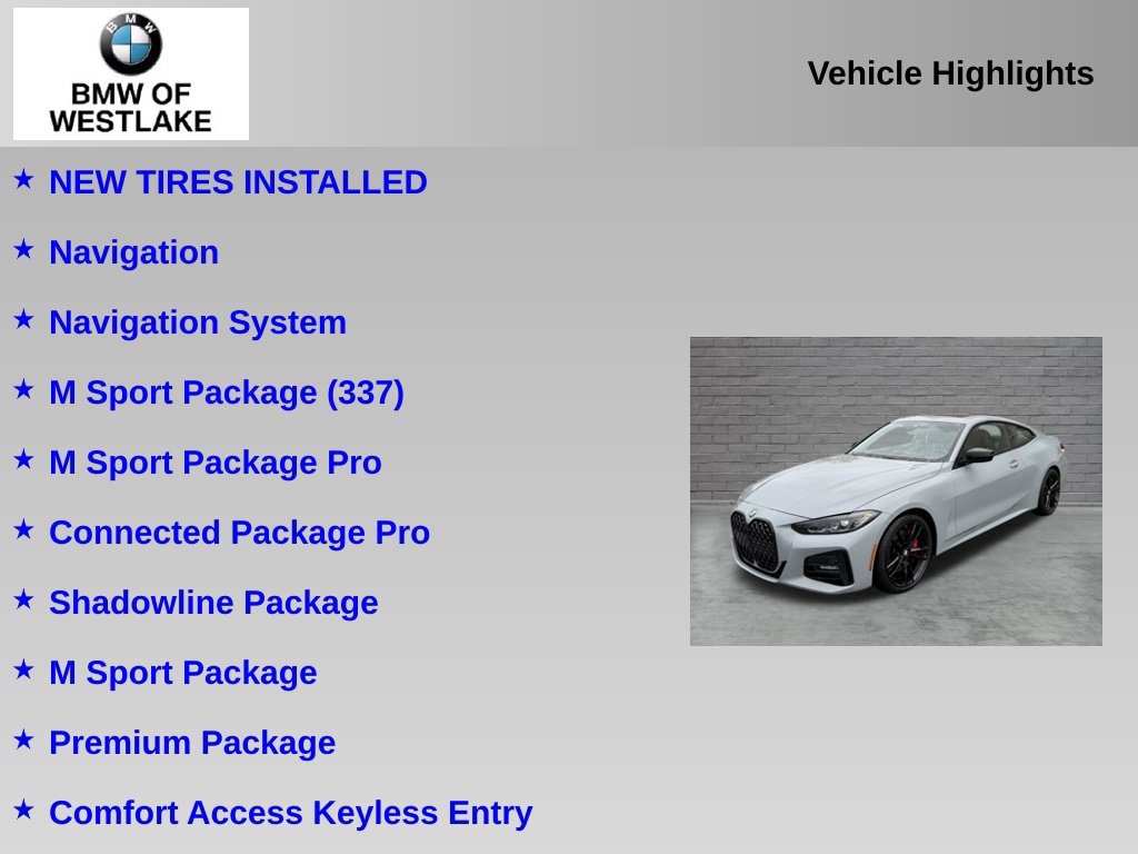 Used 2024 BMW 430i xDrive Coupe w/ M Sport Package AWD/4WD image 6