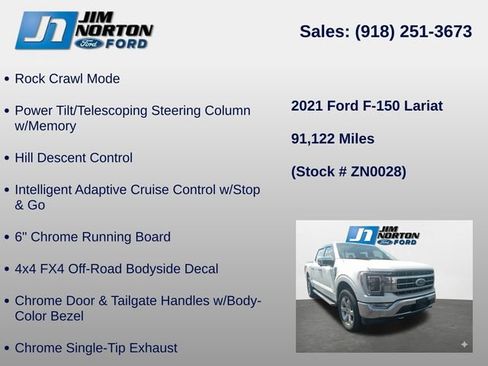 Used 2021 Ford F150 Lariat w/ Equipment Group 502A High AWD/4WD image 18